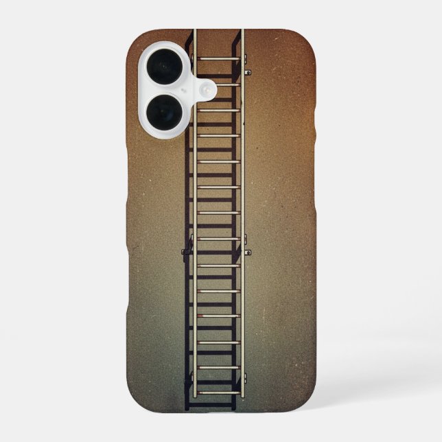Retro Fire Escape Ladder iPhone Case (Back)