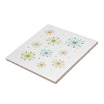 Retro Fireworks Starbursts Colorful Mid-century Ceramic Tile<br><div class="desc">Elevate your tiling project with this fabulous retro firework starburst mid century style ceramic tile. It will add that POP you're looking for!</div>