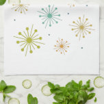 Retro Fireworks Starbursts Colorful Midcentury Kitchen Towel<br><div class="desc">Decorate your kitchen with this fabulous retro firework starburst mid century style kitchen towel. It will look fabulous hanging from the front of your oven!</div>