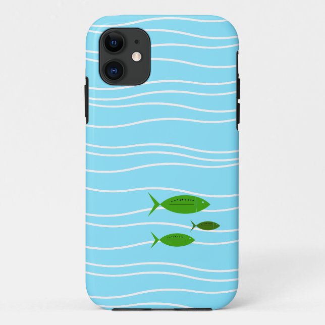 Retro Fish Case-Mate iPhone Case (Back)