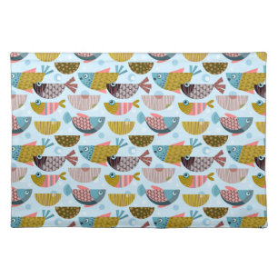 Retro Fish Cloth Placemat
