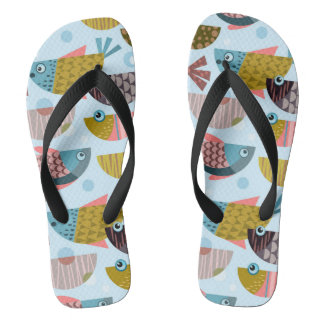 Retro Fish Flip Flops