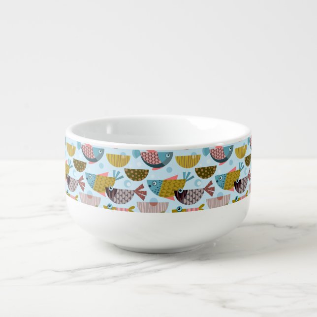 Retro Fish Soup Mug (Front)