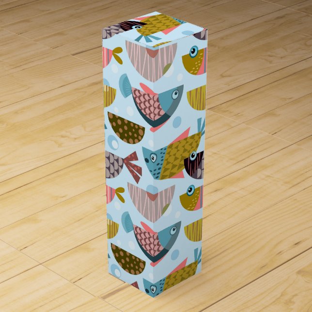 Retro Fish Wine Box (Front)