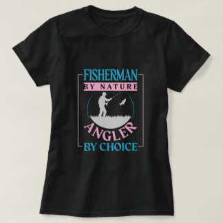 Retro Fisherman Angler Quote Graphic for Outdoor T-Shirt