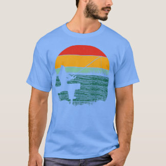 Retro Fishing Sunset T-Shirt