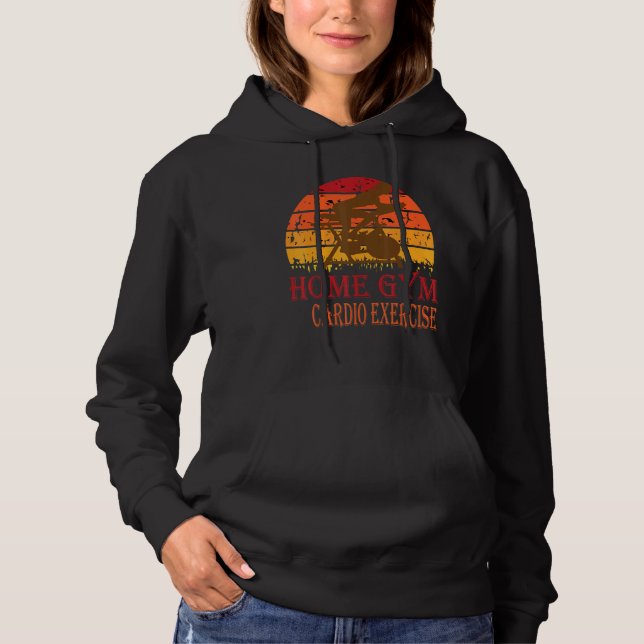 Retro Fitness Bike Home Gym Cardio Exercise bike Hoodie (Front)