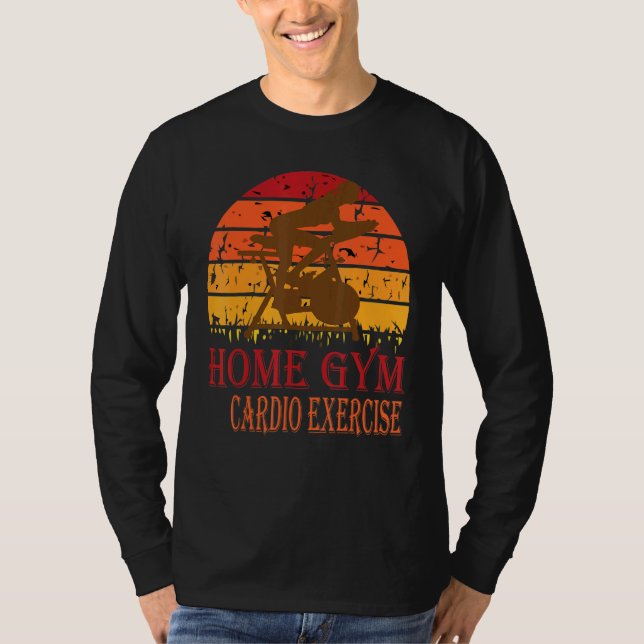 Retro Fitness Bike Home Gym Cardio Exercise bike T-Shirt (Front)