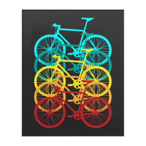 Retro Fixie Bike Acrylic Print