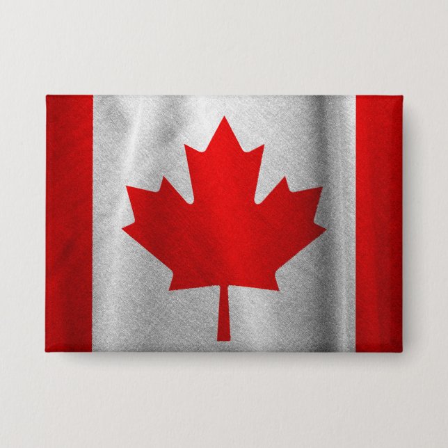 Retro flag of Canada Button (Front)
