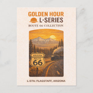 Retro Flagstaff Arizona Route 66 Landmark Art Holiday Postcard