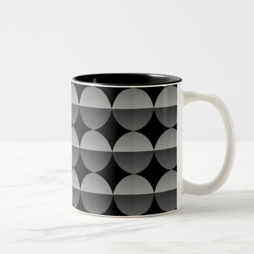 Retro Flair Mug Gray Two_Tone Coffee Mug