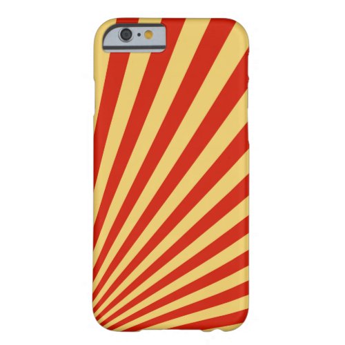 Retro Flame Sun Rays Background Barely There iPhone 6 Case