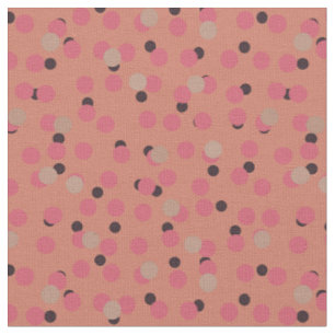 Retro Flamingo Fizz Bold Pink Dots   Fabric