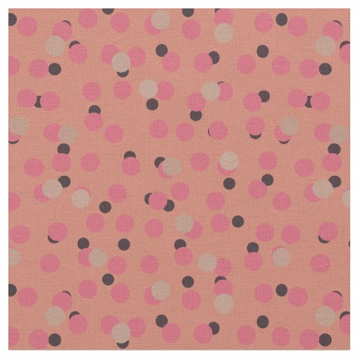 Retro Flamingo Fizz Bold Pink Dots   Fabric