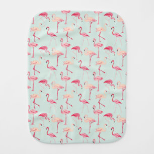 Retro Flamingo Pattern Burp Cloth