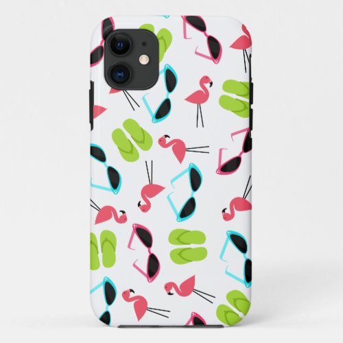 Retro Flamingo Pattern iPhone 5 Case