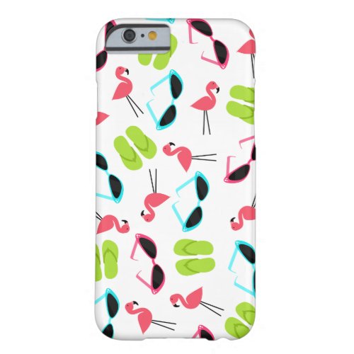 Retro Flamingo Pattern iPhone 6 case