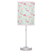 Retro Flamingo Pattern Table Lamp (Front)