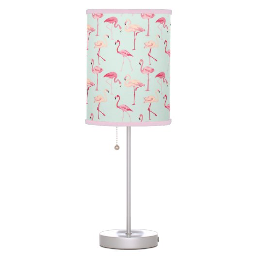 Retro Flamingo Pattern Table Lamp (Right)