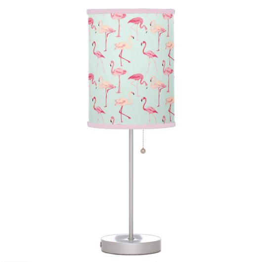 Retro Flamingo Pattern Table Lamp (Left)
