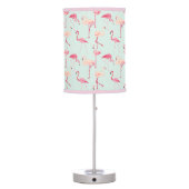 Retro Flamingo Pattern Table Lamp (Back)
