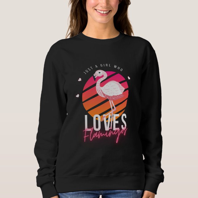 Retro Flamingo Valentine's Day 2023   Sweatshirt (Front)
