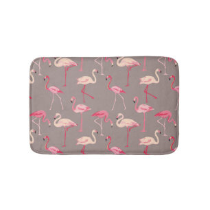 Retro Flamingos Bath Mat