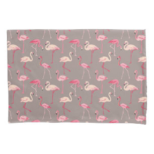 Retro Flamingos Pillow Case