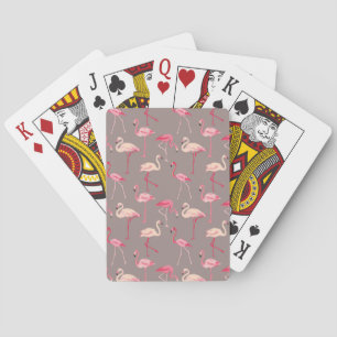 Retro Flamingos Poker Cards
