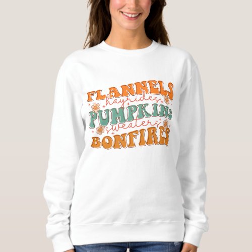 Retro Flannels Hayrides Pumpkins Sweaters Bonfires