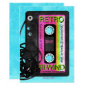 Retro Flashback Birthday Party Invitation