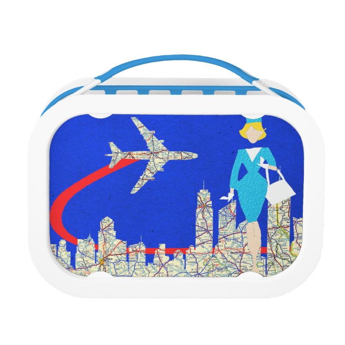 Retro Flight Attendant Lunchbox