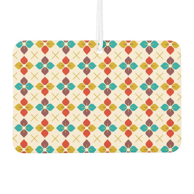 Retro Floral  Air Freshener (Front)