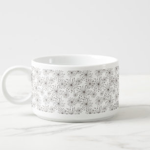 Retro floral background bowl