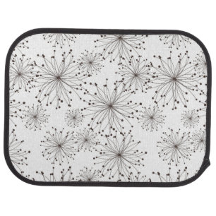 Retro floral background car floor mat
