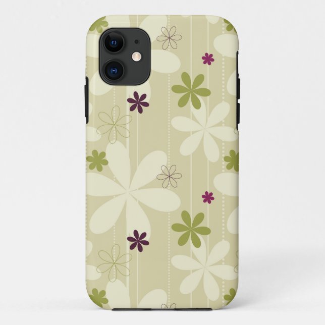 Retro Floral Background Case-Mate iPhone Case (Back)