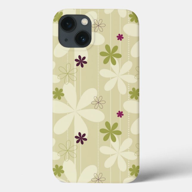 Retro Floral Background Case-Mate iPhone Case (Back)