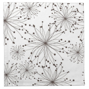 Retro floral background cloth napkin