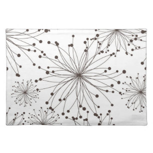 Retro floral background cloth placemat