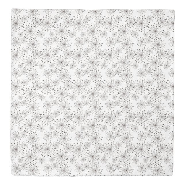 Retro floral background duvet cover (Front)
