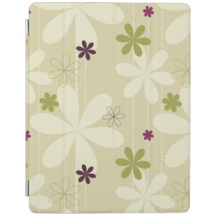Retro Floral Background iPad Smart Cover