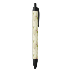 Retro Floral Background Pen
