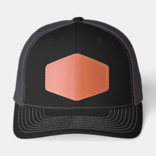 Retro Floral Boho Art T-Shirt Leather Patch Hat