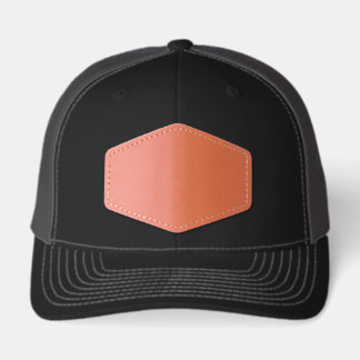 Retro Floral Boho Art T-Shirt Leather Patch Hat