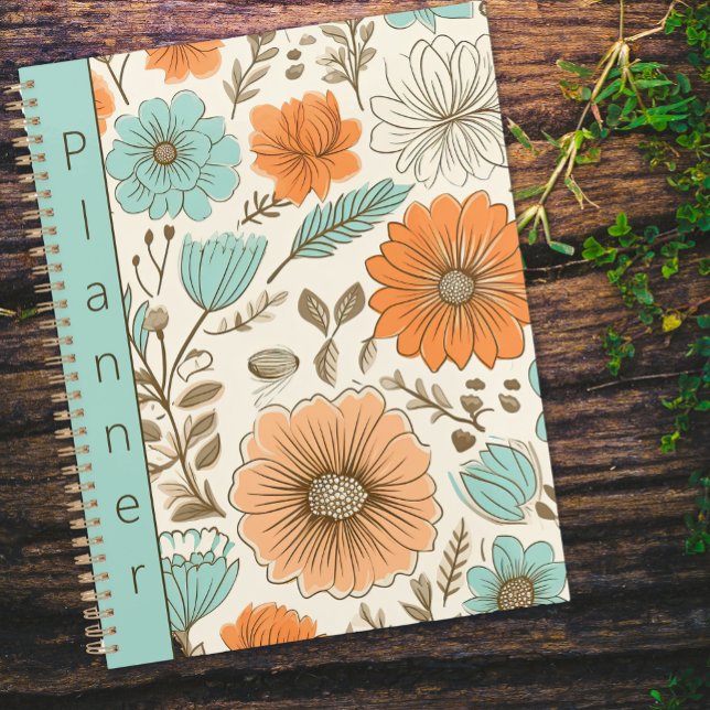 Retro Floral Botanical Business Name Planner (Creator Uploaded)