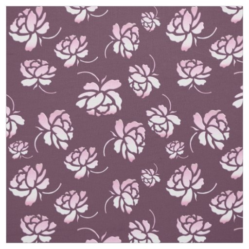 retro floral burgundy pattern. fabric