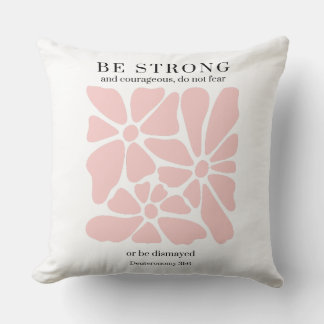 Retro Floral Christian Throw Pillow Home Decor