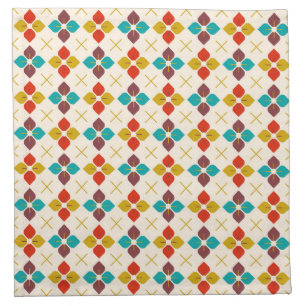 Retro Floral  Cloth Napkin