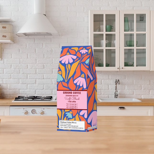 Retro floral Coffee Business logo  (Creator Uploaded)